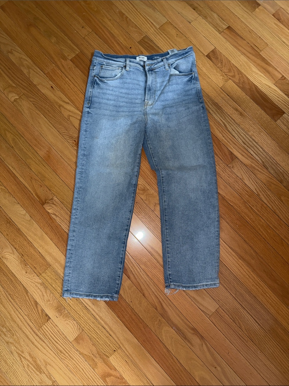 Kensie Ella High Rise Relaxed Light Wash Blue Jeans